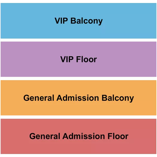 REVOLUTION HALL PORTLAND GA VIP FLOOR BALCONY Seating Map Seating Chart
