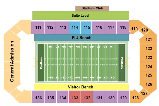 FOOTBALL 2 Seating Map Seating Chart
