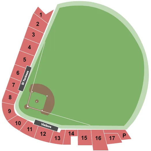 BASEBALL Seating Map Seating Chart