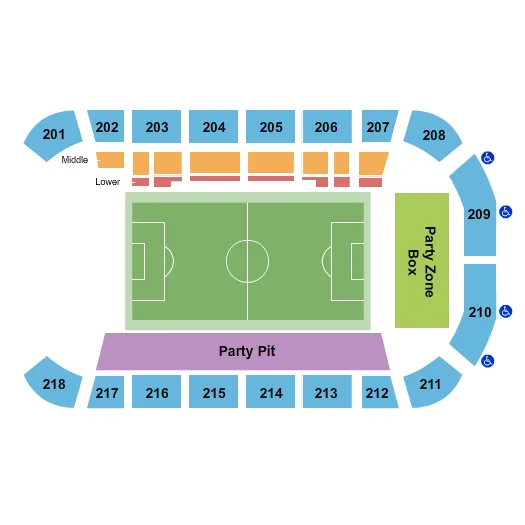 SOCCER Seating Map Seating Chart
