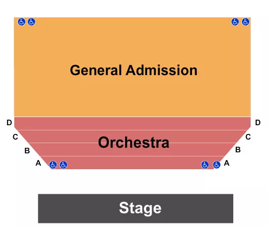 RITZ THEATRE FL ENDSTAGE GA 2 Seating Map Seating Chart