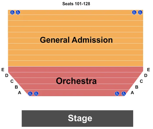 RITZ THEATRE FL ENDSTAGE GA Seating Map Seating Chart
