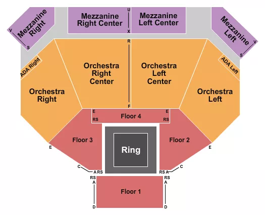 BOXING Seating Map Seating Chart