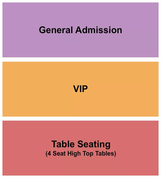 GA VIP TABLE Seating Map Seating Chart