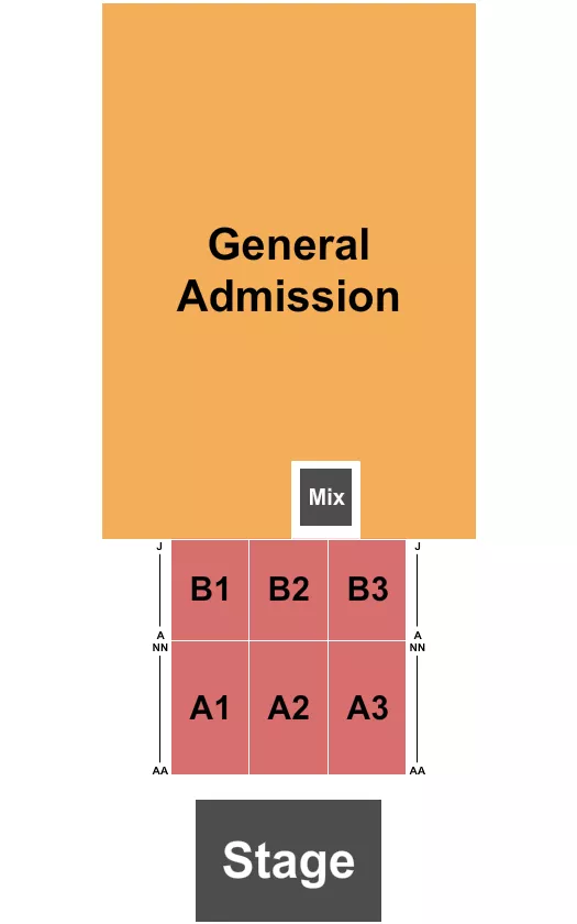 RIVERFRONT PARK HARRISBURG ENDSTAGE GA Seating Map Seating Chart