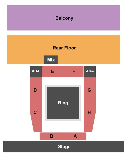 WRESTLING Seating Map Seating Chart