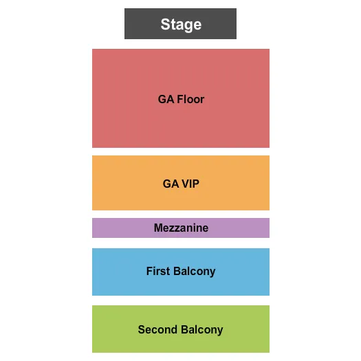 RIVIERA THEATRE IL ENDSTAGE 3 Seating Map Seating Chart