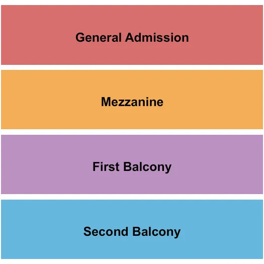 RIVIERA THEATRE IL GA MEZZ 2BALCONY Seating Map Seating Chart