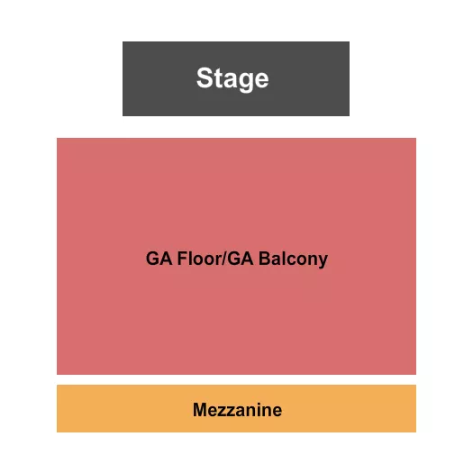 RIVIERA THEATRE IL GA FLOOR BALCONY MEZZ Seating Map Seating Chart