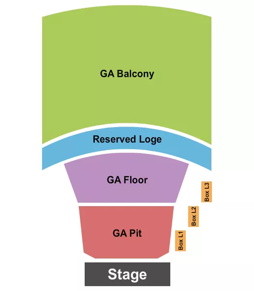 RIVIERA THEATRE IL GA PIT FLR BALC RSVD LOGE Seating Map Seating Chart