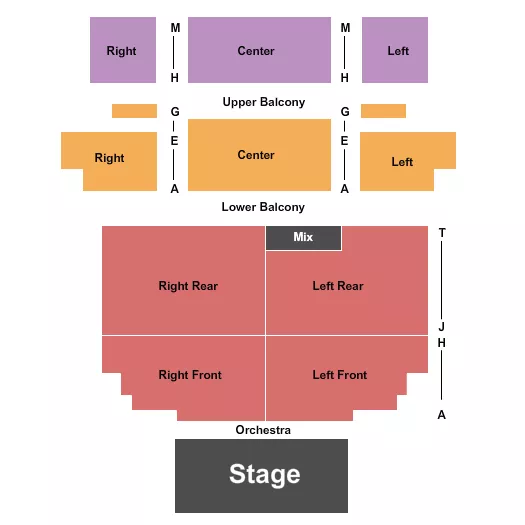 ENDSTAGE 2 Seating Map Seating Chart