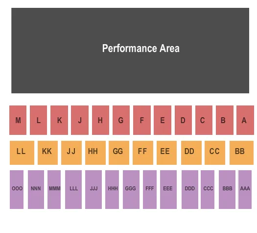 ROBERT W PLASTER STADIUM NITRO CIRCUS Seating Map Seating Chart