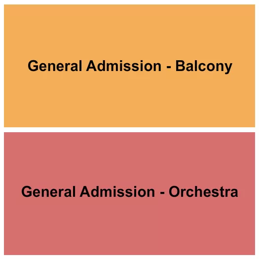 GA ORCH GA BALC Seating Map Seating Chart