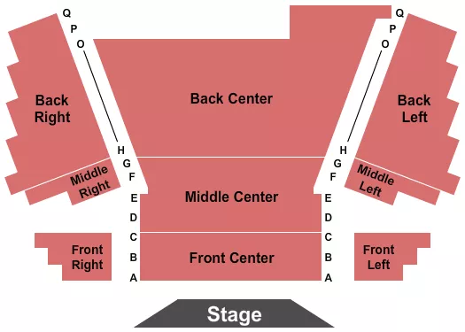 ENDSTAGE Seating Map Seating Chart