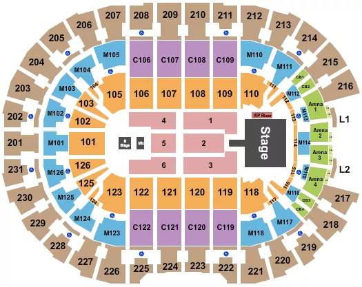 ICE CUBE Seating Map Seating Chart