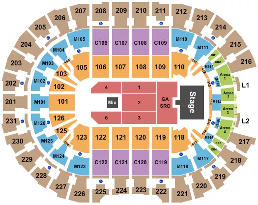 SPRINGSTEEN Seating Map Seating Chart