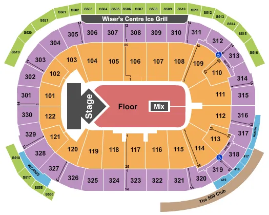 DUA LIPA Seating Map Seating Chart