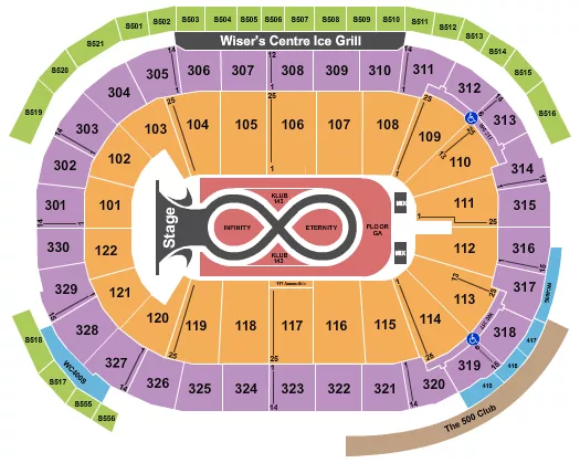 KATY PERRY Seating Map Seating Chart