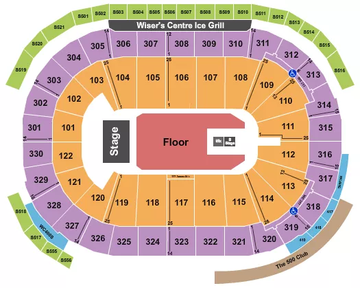 PENTATONIX Seating Map Seating Chart