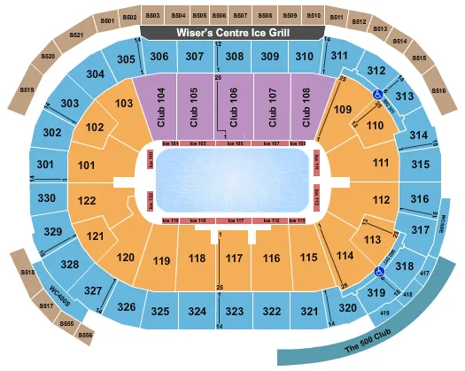 STARS ON ICE 2 Seating Map Seating Chart