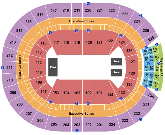 PBR Seating Map Seating Chart