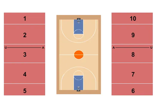 BASKETBALL Seating Map Seating Chart