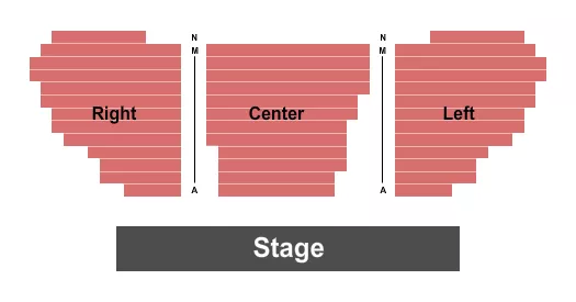 END STAGE Seating Map Seating Chart