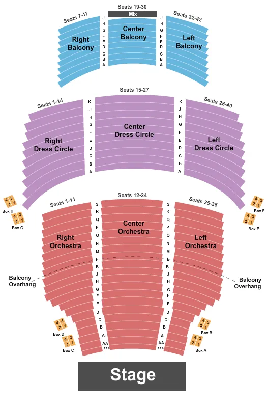 ENDSTAGE 2 Seating Map Seating Chart