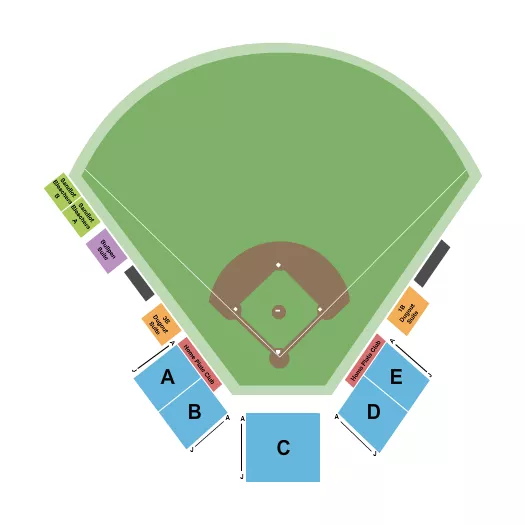 BASEBALL Seating Map Seating Chart