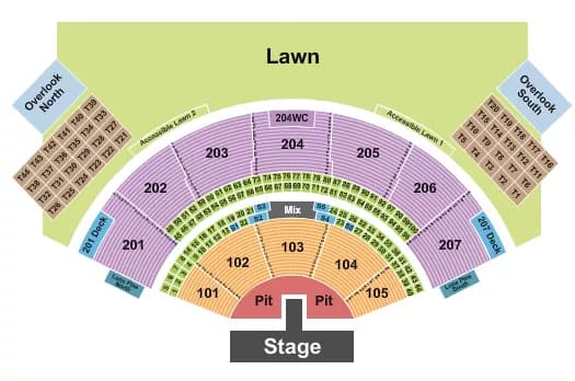 ENDSTAGE GA PIT W CATWALK Seating Map Seating Chart
