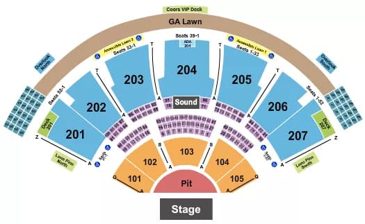 KID CUDI Seating Map Seating Chart