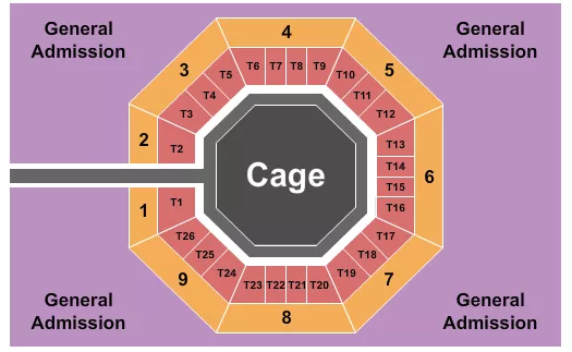 MMA Seating Map Seating Chart