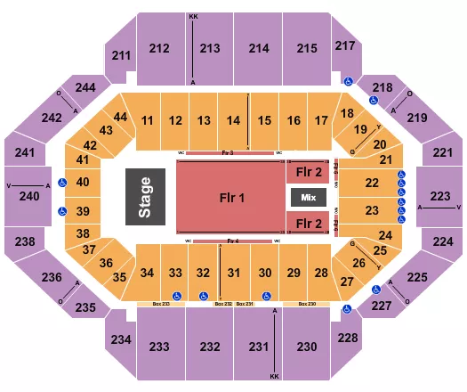 LIL WAYNE Seating Map Seating Chart