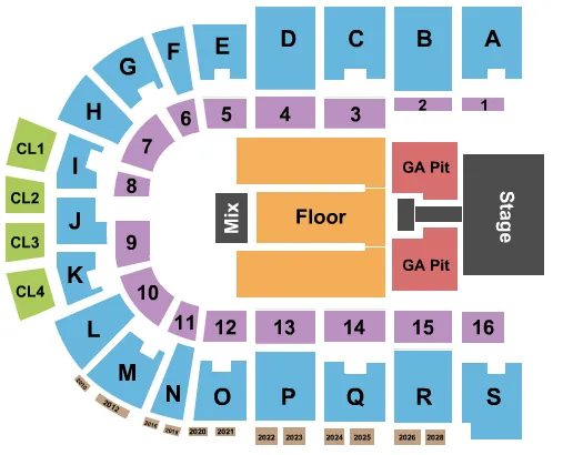 KELSEA BALLERINI Seating Map Seating Chart