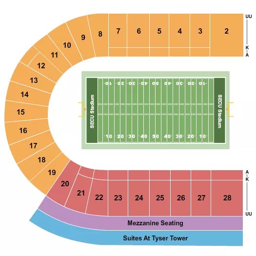 LACROSSE Seating Map Seating Chart