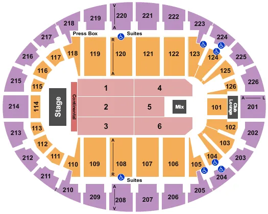 JEFF DUNHAM 2 Seating Map Seating Chart
