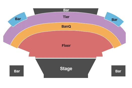 SAHARA THEATER AT SAHARA HOTEL CASINO ENDSTAGE Seating Map Seating Chart