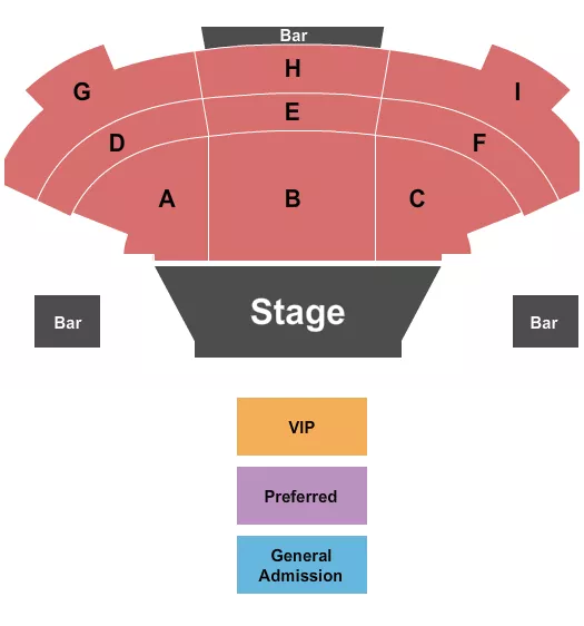 SAHARA THEATER AT SAHARA HOTEL CASINO ENDSTAGE 3 Seating Map Seating Chart