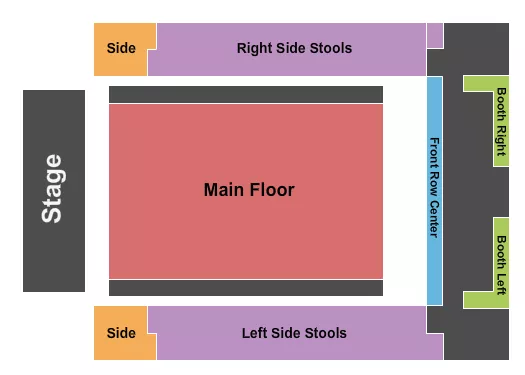 SAINT ANDREWS HALL DETROIT ENDSTAGE STOOLS Seating Map Seating Chart