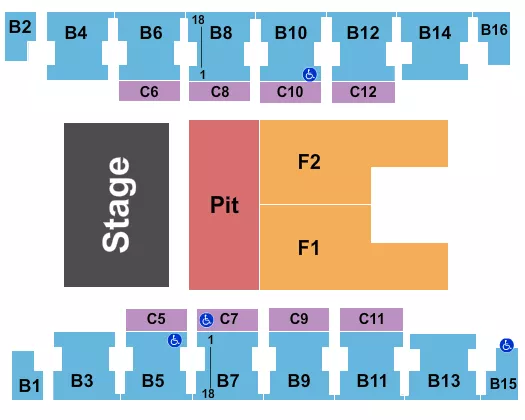 ENDSTAGE GA PIT 2 Seating Map Seating Chart