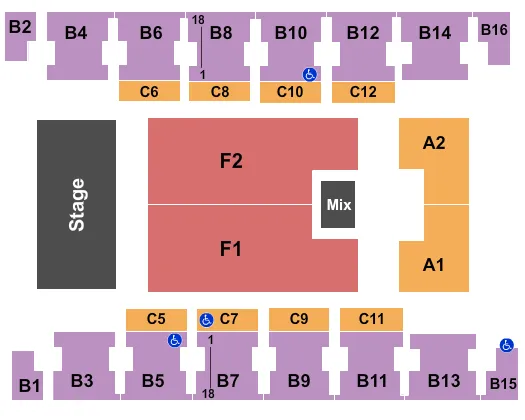 ENDSTAGE 2 Seating Map Seating Chart
