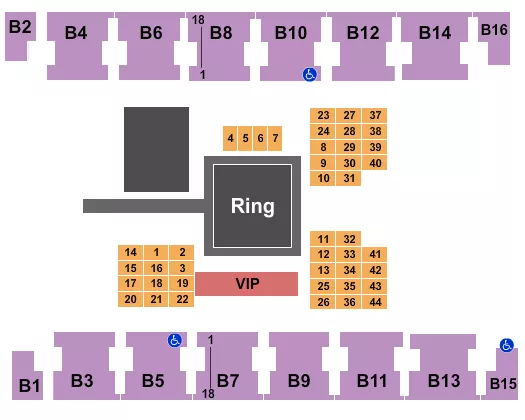 MMA Seating Map Seating Chart