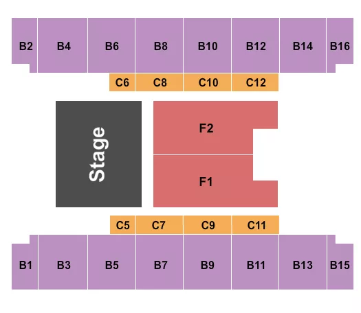 MANNHEIM STEAMROLLER Seating Map Seating Chart