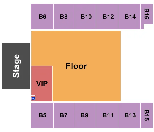 VIP FLOOR Seating Map Seating Chart