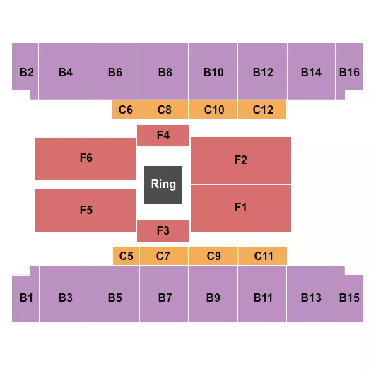 WWE Seating Map Seating Chart