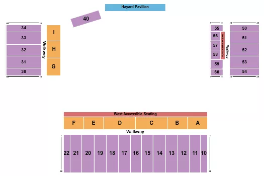 MONSTER TRUCK Seating Map Seating Chart