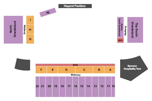 RODEO 2 Seating Map Seating Chart