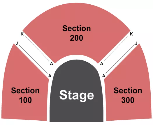 SAMUEL H SCRIPPS THEATER CENTER AT HUDSON VALLEY SHAKESPEARE ENDSTAGE Seating Map Seating Chart