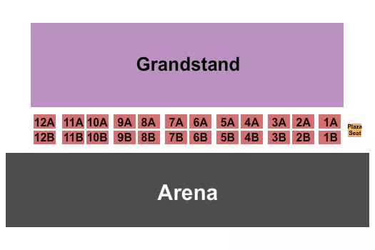 ARENA GRANDSTAND Seating Map Seating Chart