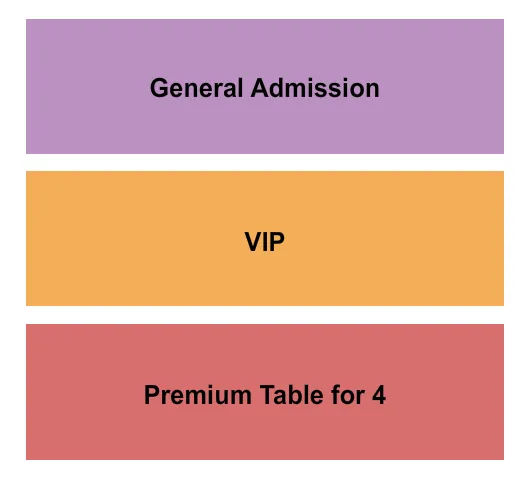VIP TABLE AND GA Seating Map Seating Chart